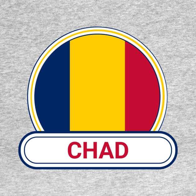 Chad Country Badge - Chad Flag by Yesteeyear